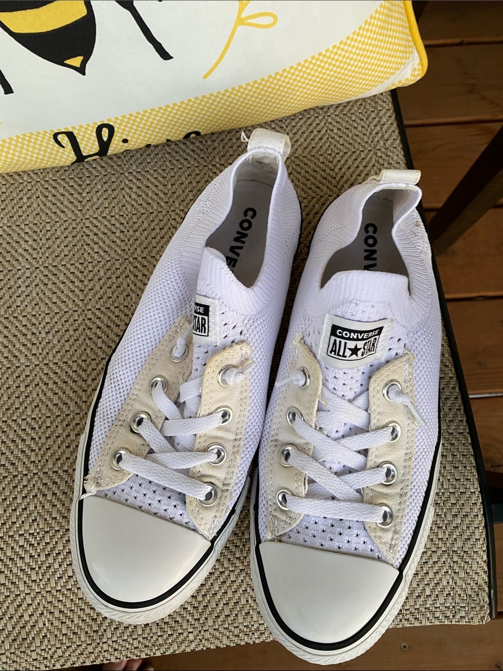 Converse Stretch Knit Slip-On Low Top two tone Sneakers 8/39